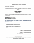 Certificado de gastos financieros
